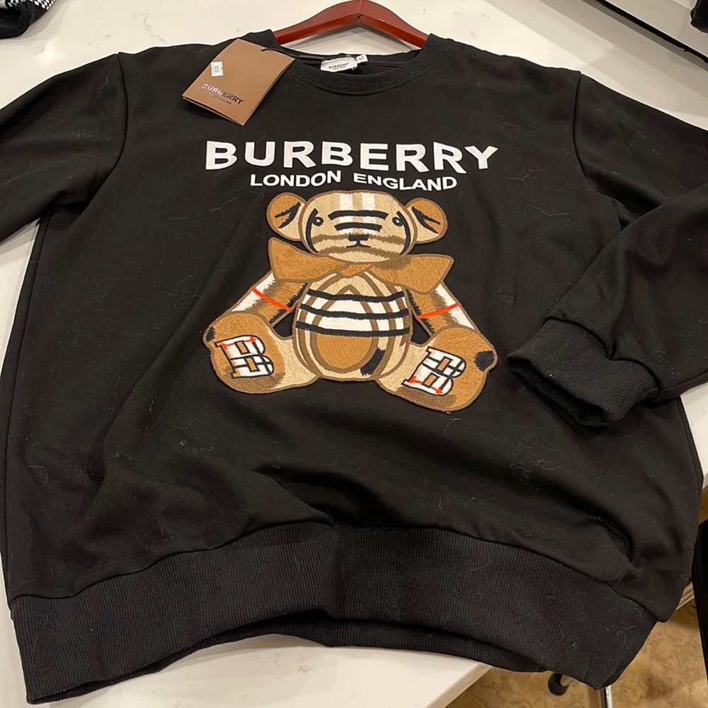 Burberry Bear motif crew sweatshirt NWT!